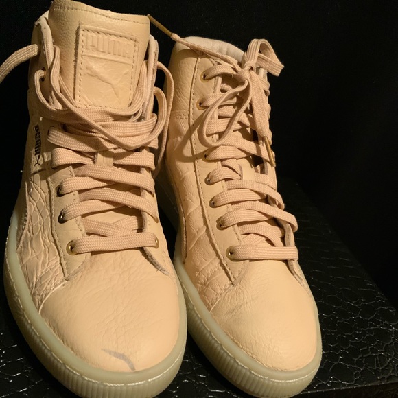 Puma Basket peach gold sneakers - Picture 9 of 10